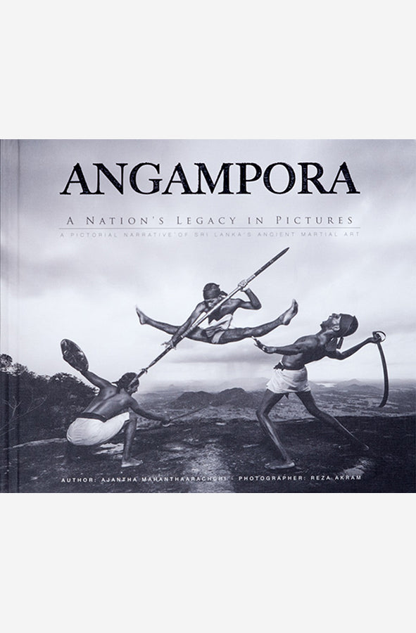 Book cover of Angampora - A Nations Legacy in Pictures by Reza Akram at Wild and the Sage, Galle, Sri Lanka