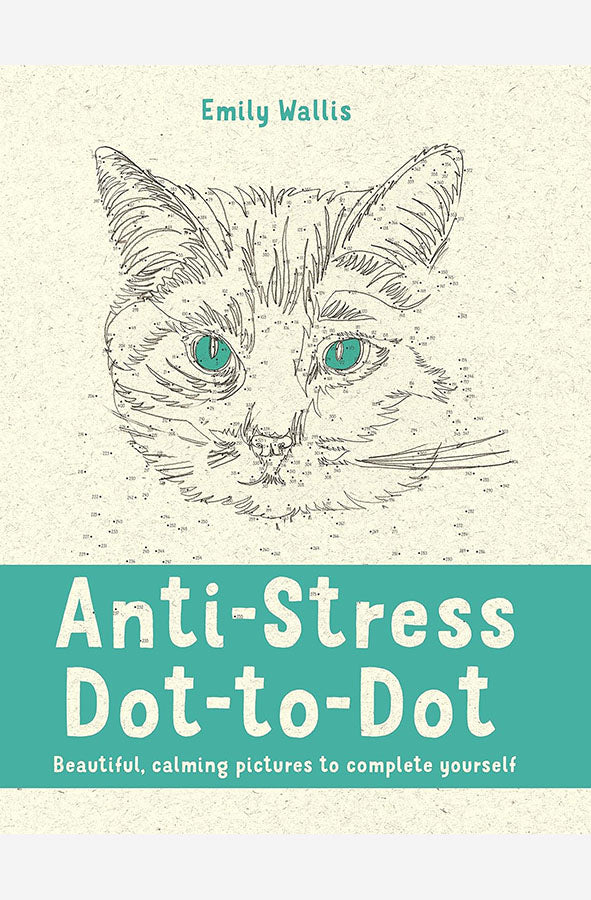 Book cover of Anti-Stress Dot-to-Dot by Emily Milne Wallis at Wild and the Sage, Galle, Sri Lanka