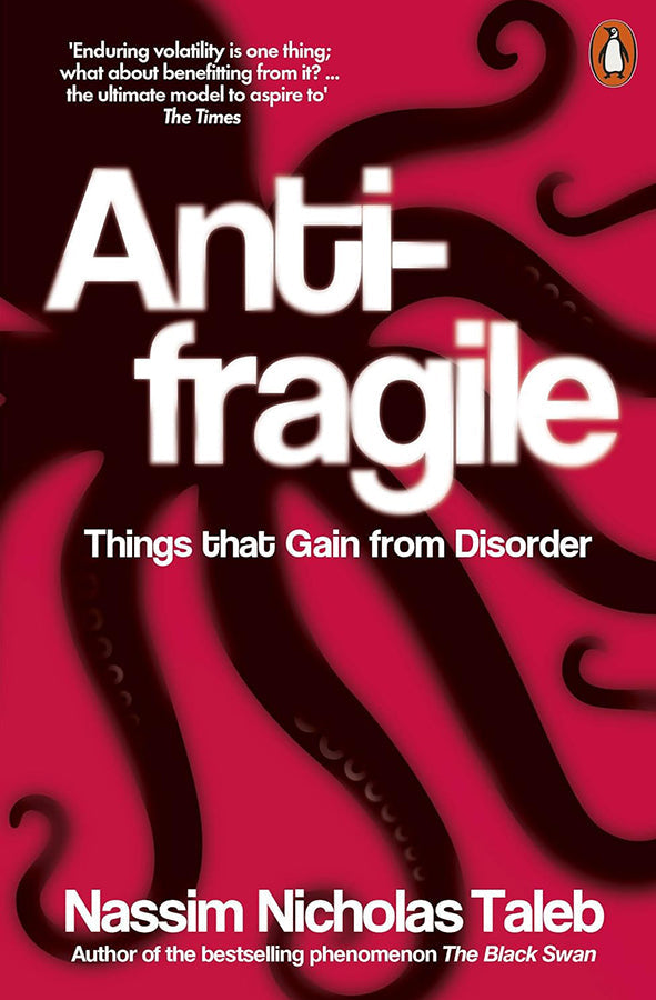 Book cover of Antifragile by Nassim Nicholas Taleb at Wild and the Sage, Galle, Sri Lanka