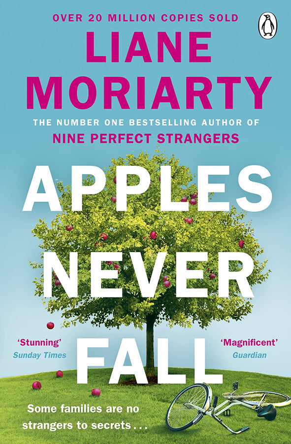 Book cover of Apples Never Fall by Liane Moriarty at Wild and the Sage, Galle, Sri Lanka