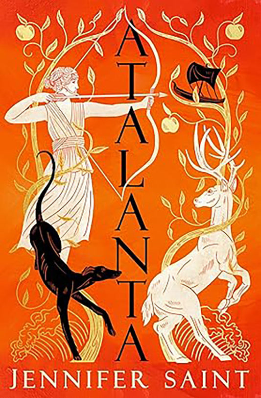 Book cover of Atalanta by Jennifer Saint at Wild and the Sage, Galle, Sri Lanka