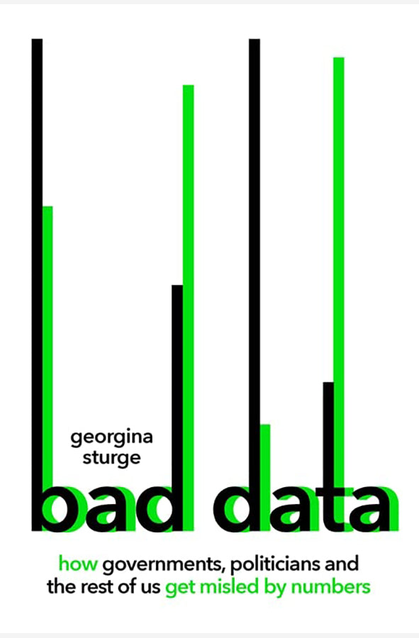 Book cover of Bad Data by Georgina Sturge at Wild and the Sage, Galle, Sri Lanka