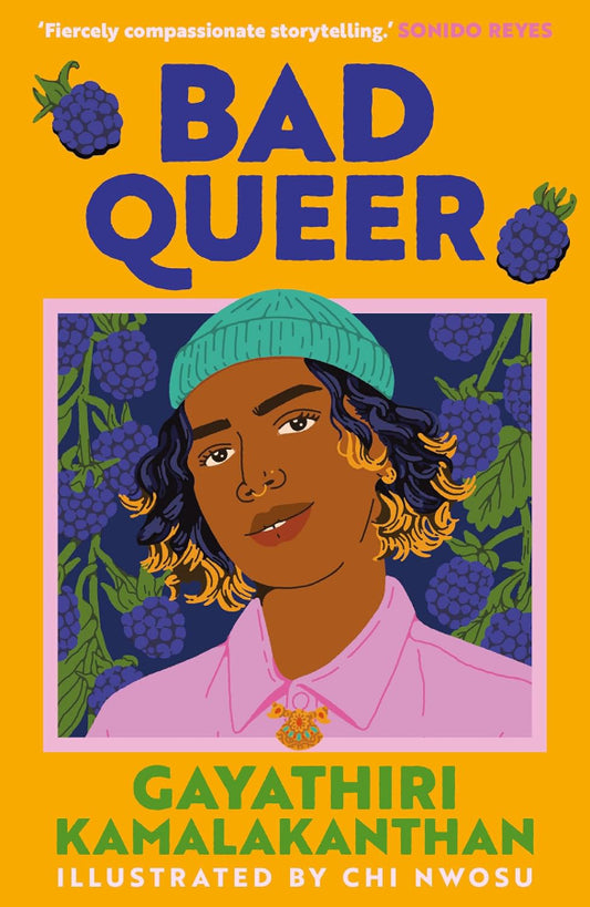 Book cover of Bad Queer by Gayathiri Kamalakanthan at Wild and the Sage, Galle, Sri Lanka