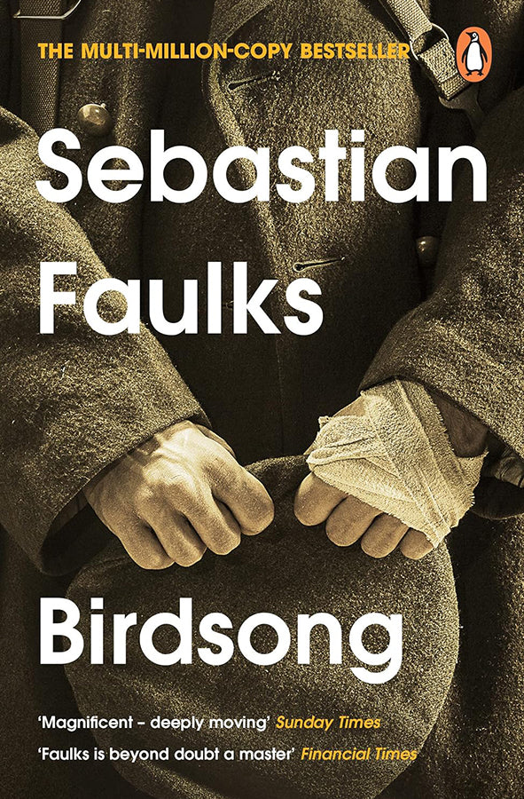 Book cover of Birdsong by Sebastian Faulks at Wild and the Sage, Galle, Sri Lanka