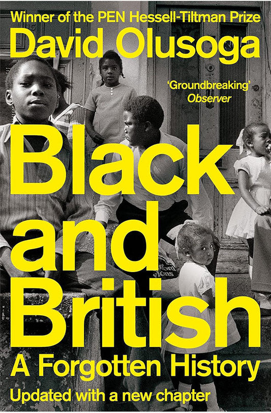Book cover of Black and British: A Forgotten History by David Olusoga at Wild and the Sage, Galle, Sri Lanka