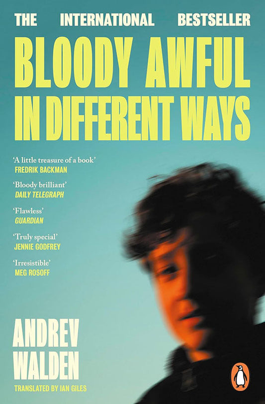 Book cover of Bloody Awful in Different Ways by Andrev Walden at Wild and the Sage, Galle, Sri Lanka