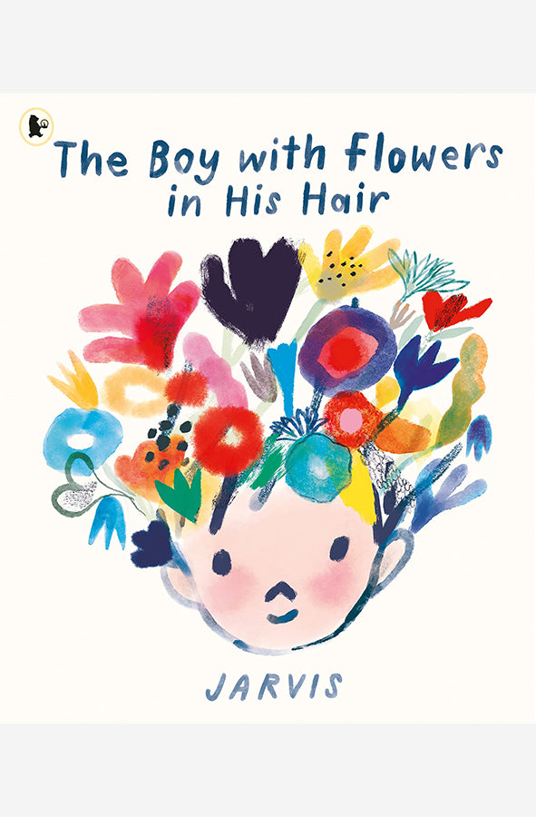 Book cover of Boy With Flowers in His Hair by Jarvis at Wild and the Sage, Galle, Sri Lanka