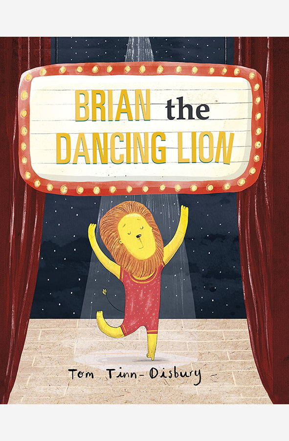 Book cover of Brian the Dancing Lion by Tom Tinn at Wild and the Sage, Galle, Sri Lanka