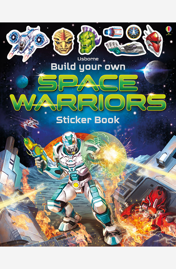 Book cover of Build Your Own Spaceships Sticker Book by Simon Tudhope at Wild and the Sage, Galle, Sri Lanka
