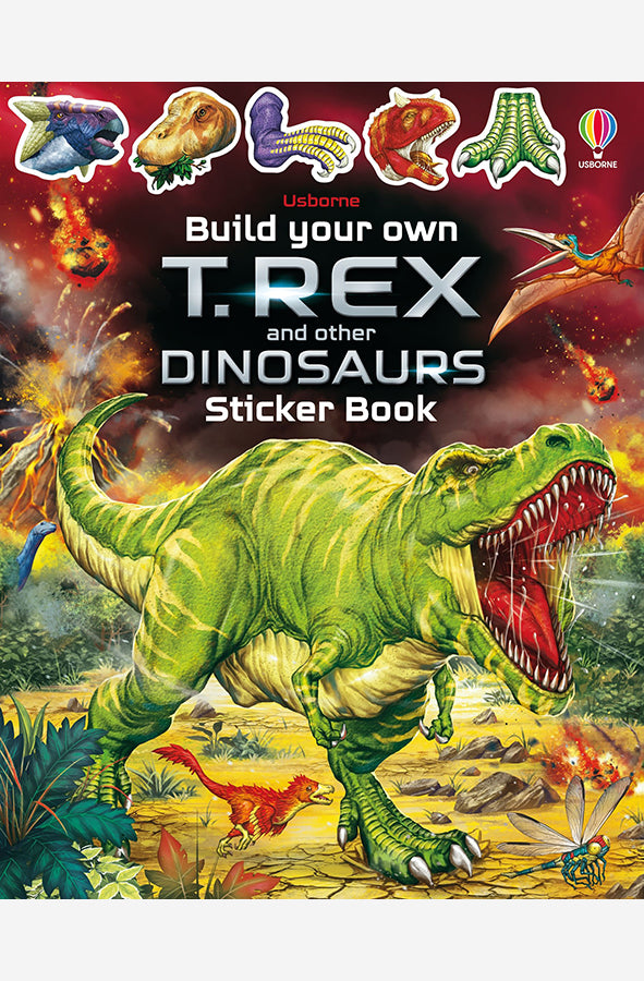 Book cover of Build Your Own T.Rex and Other Dinosaurs Sticker Book by Sam Smith at Wild and the Sage, Galle, Sri Lanka