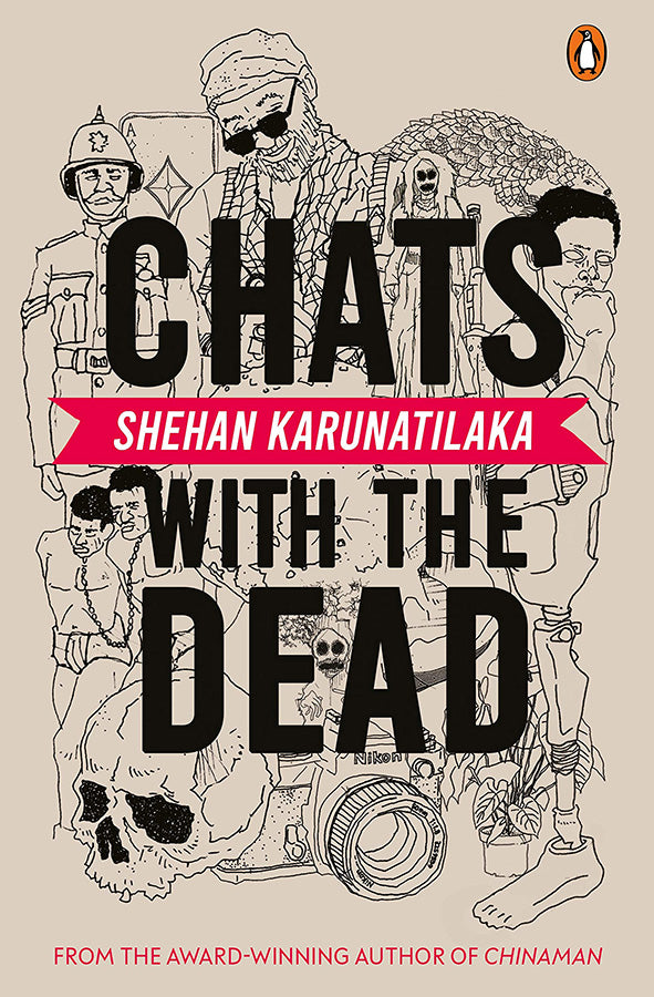Book cover of Chats With the Dead by Shehan Karunatilaka at Wild and the Sage, Galle, Sri Lanka