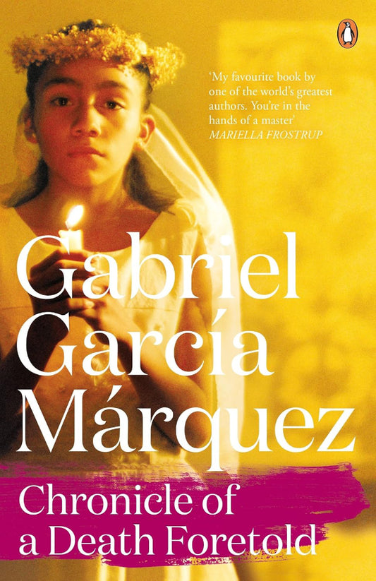 Book cover of Chronicle of a Death Foretold  by Gabriel García Márquez at Wild and the Sage, Galle, Sri Lanka