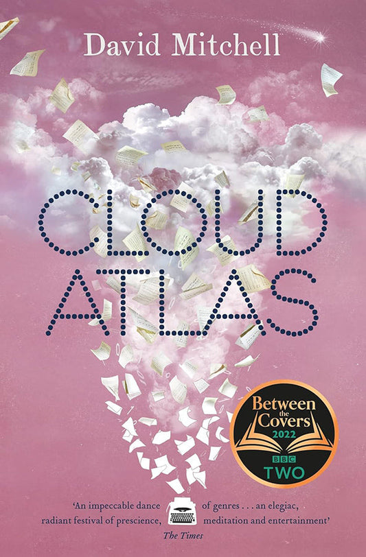 Book cover of Cloud Atlas by David Mitchell at Wild and the Sage, Galle, Sri Lanka
