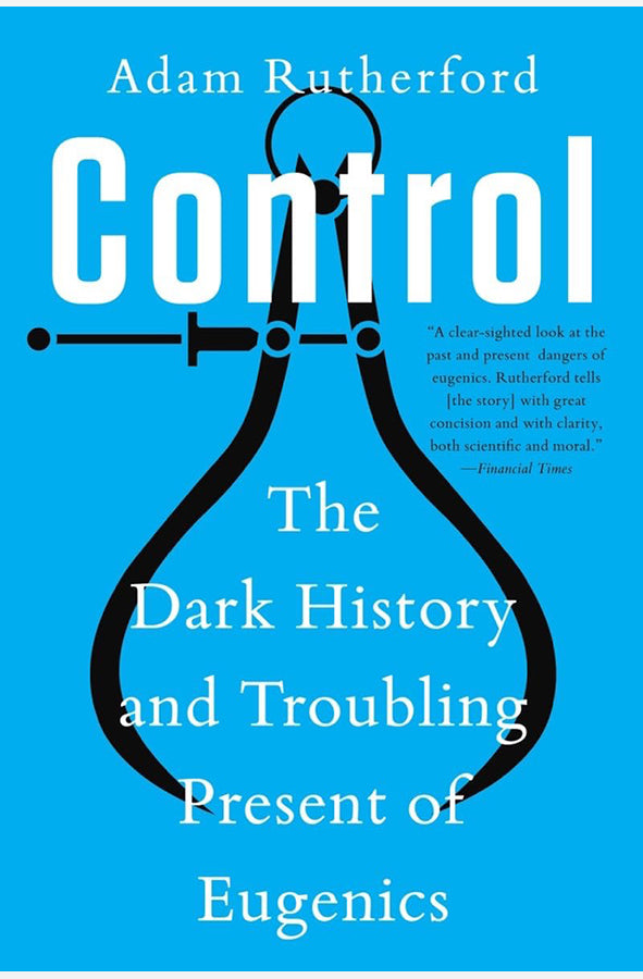 Book cover of Control by Adam Rutherford at Wild and the Sage, Galle, Sri Lanka