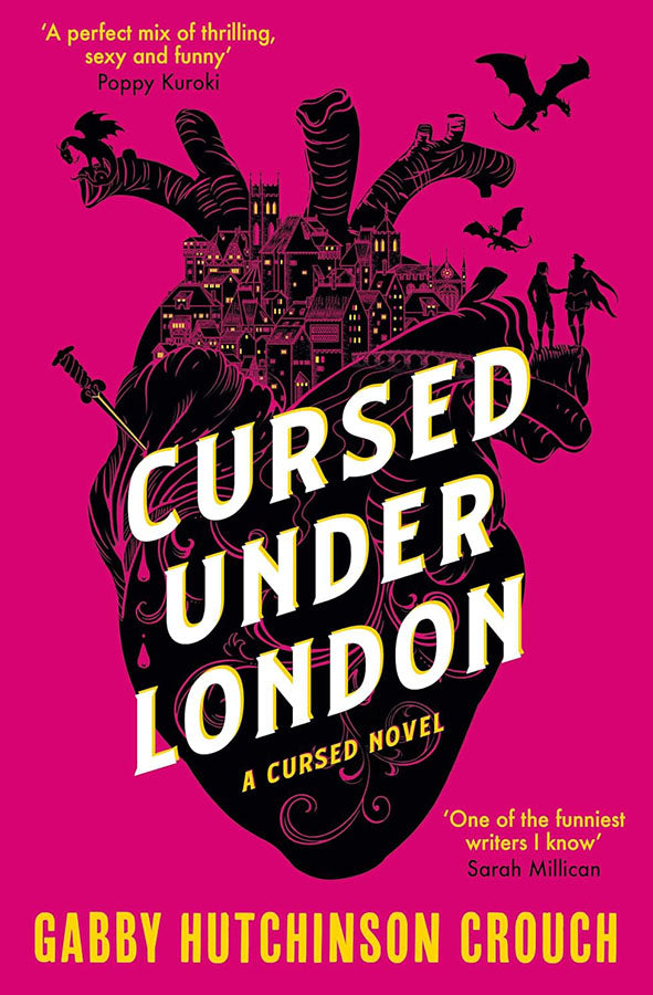 Book cover of Cursed Under London by Gabby Hutchinson Crouch at Wild and the Sage, Galle, Sri Lanka