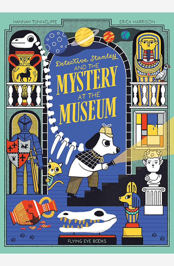 Book cover of Detective Stanley and the Mystery at the Museum by Hannah Tunnicliffe at Wild and the Sage, Galle, Sri Lanka