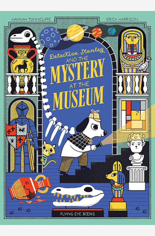 Book cover of Detective Stanley and the Mystery at the Museum by Hannah Tunnicliffe at Wild and the Sage, Galle, Sri Lanka