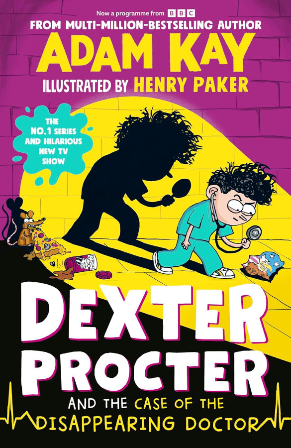Book cover of Dexter Procter and the Case of the Disappearing Doctor by Adam Kay at Wild and the Sage, Galle, Sri Lanka