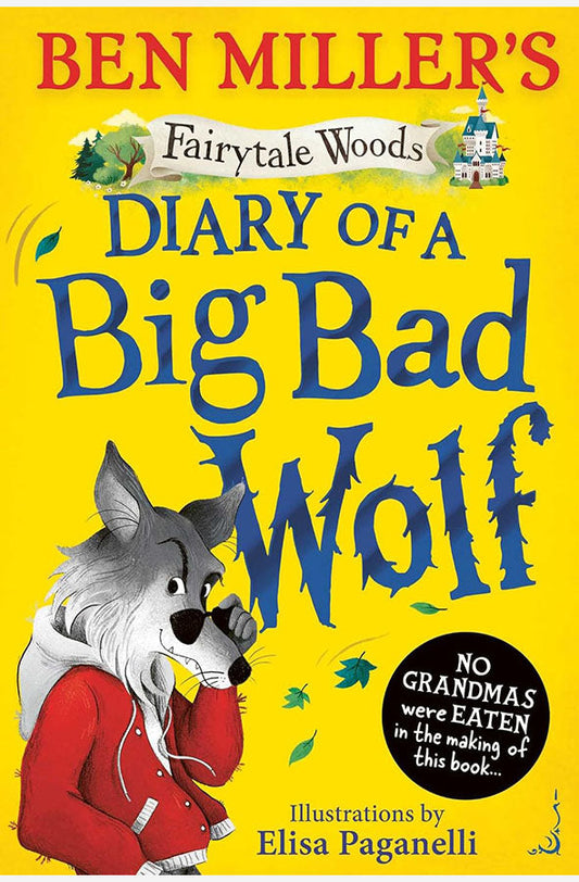 Book cover of Diary of a Big Bad Wolf by Ben Miller at Wild and the Sage, Galle, Sri Lanka
