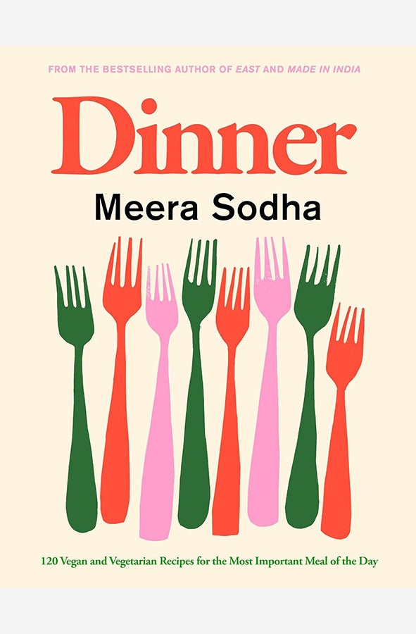 Book cover of Dinner by Meera Sodha at Wild and the Sage, Galle, Sri Lanka
