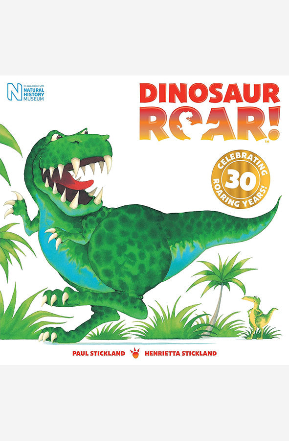 Book cover of Dinosaur Roar! by Henrietta Stickland at Wild and the Sage, Galle, Sri Lanka