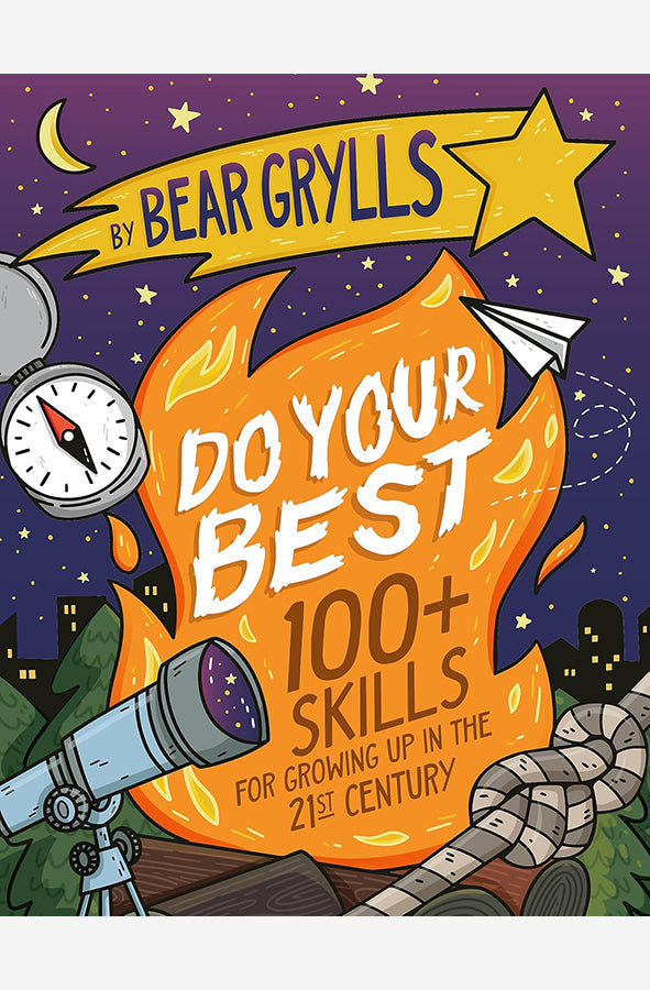Book cover of Do Your Best: How to be a Scout by Bear Grylls at Wild and the Sage, Galle, Sri Lanka
