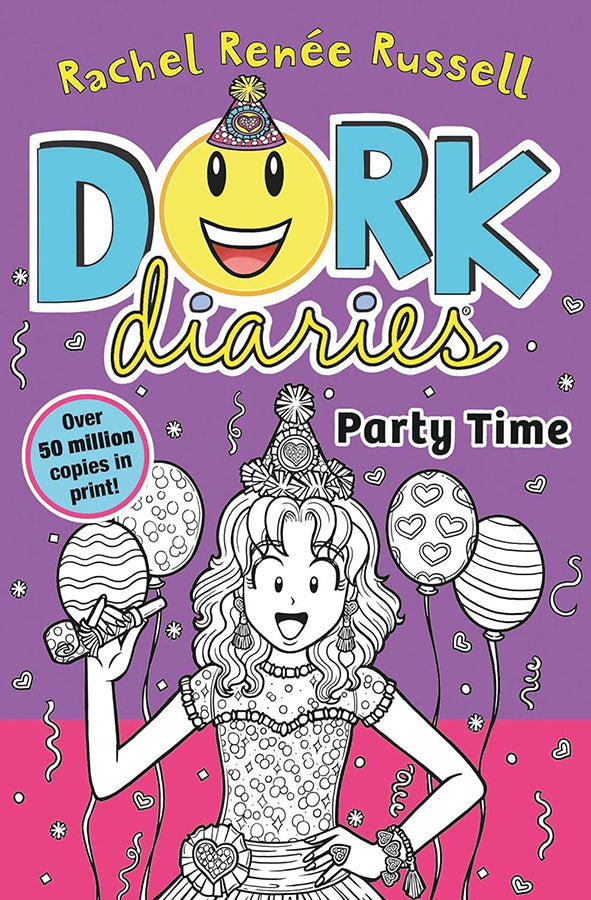 Book cover of Dork Diaries: Party Time by Rachel Renee Russell at Wild and the Sage, Galle, Sri Lanka
