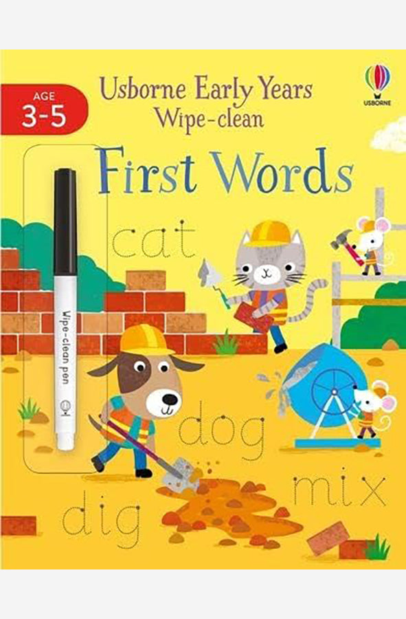Book cover of Early Years Wipe-Clean First Words by Usborne at Wild and the Sage, Galle, Sri Lanka