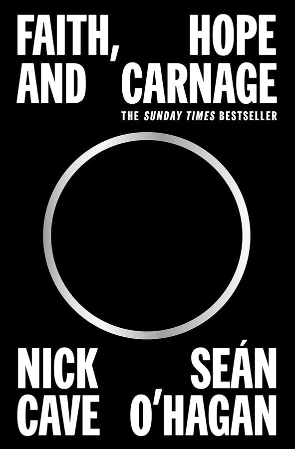 Book cover of Faith, Hope and Carnage by Nick Cave at Wild and the Sage, Galle, Sri Lanka