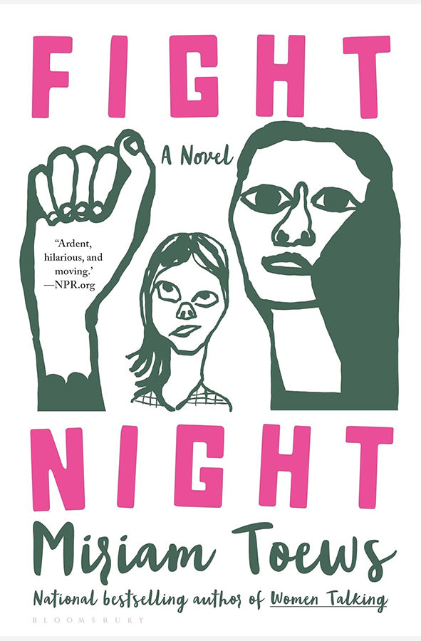 Book cover of Fight Night by Miriam Toews at Wild and the Sage, Galle, Sri Lanka
