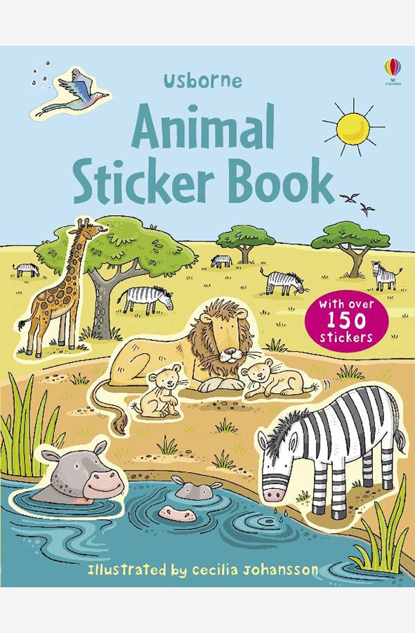 Book cover of First Sticker Book - Animals by Usborne at Wild and the Sage, Galle, Sri Lanka