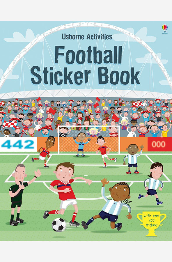 Book cover of Football Sticker Book by Paul Nicholls at Wild and the Sage, Galle, Sri Lanka