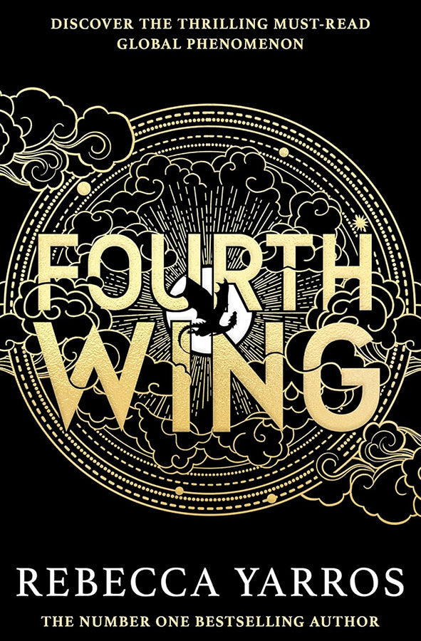 Book cover of Fourth Wing by Rebecca Yarros at Wild and the Sage, Galle, Sri Lanka