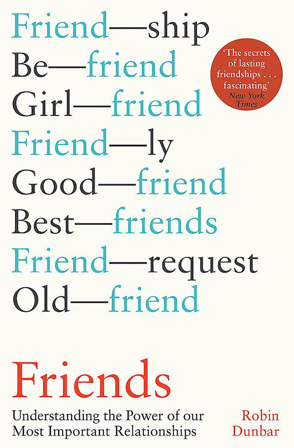Book cover of Friends by Robin Dunbar at Wild and the Sage, Galle, Sri Lanka