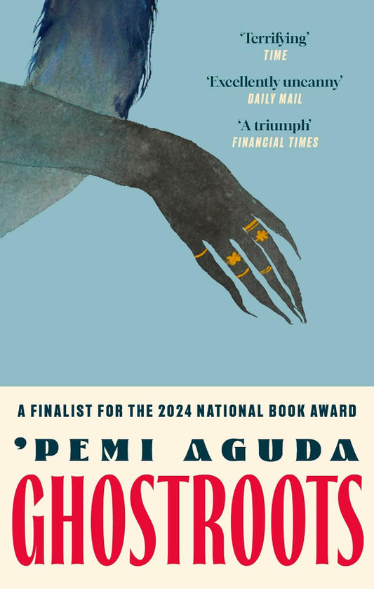Book cover of Ghostroots by Pemi Aguda at Wild and the Sage, Galle, Sri Lanka