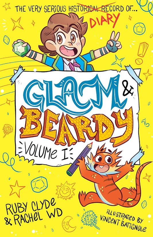 Book cover of Glam and Beardy by Ruby Clyde and Rachel WD at Wild and the Sage, Galle, Sri Lanka