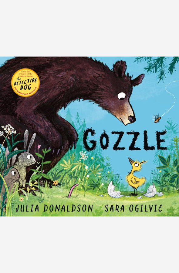 Book cover of Gozzle by Julia Donaldson at Wild and the Sage, Galle, Sri Lanka