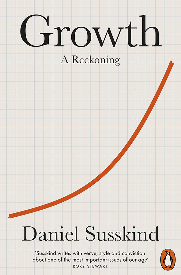 Book cover of Growth by Daniel Susskind at Wild and the Sage, Galle, Sri Lanka