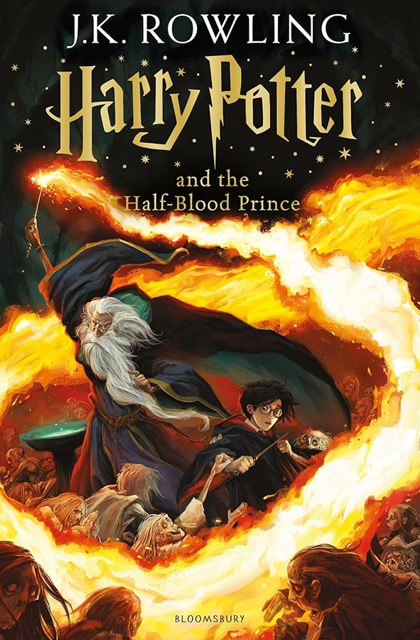 Book cover of Harry Potter and the Half-Blood Prince by J. K. Rowling at Wild and the Sage, Galle, Sri Lanka