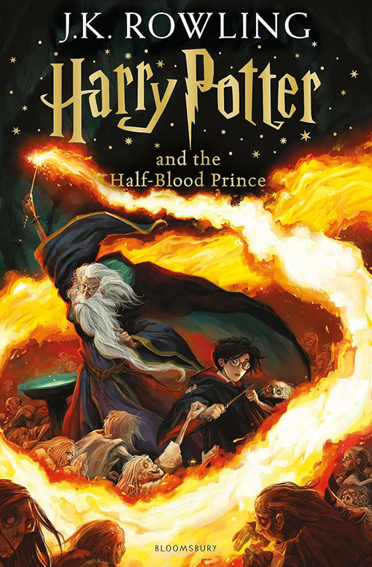 Book cover of Harry Potter and the Half-Blood Prince by J. K. Rowling at Wild and the Sage, Galle, Sri Lanka