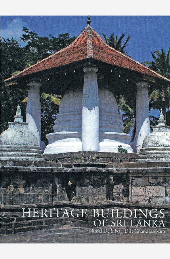 Book cover of Heritage Buildings of Sri Lanka by Nihal De Silva, D.P Chandrasekara at Wild and the Sage, Galle, Sri Lanka