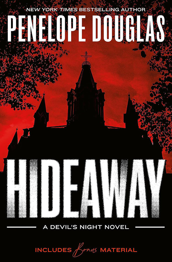 Book cover of Hideaway: Devil's Night by Penelope Douglas at Wild and the Sage, Galle, Sri Lanka