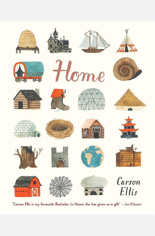 Book cover of Home by Carson Ellis at Wild and the Sage, Galle, Sri Lanka