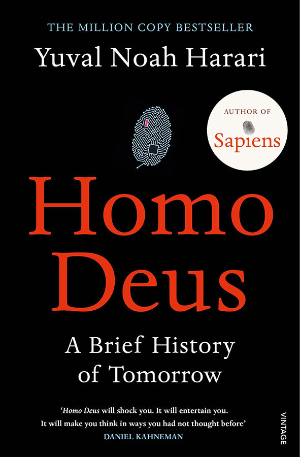 Book cover of Homo Deus by Yuval Noah Harari at Wild and the Sage, Galle, Sri Lanka