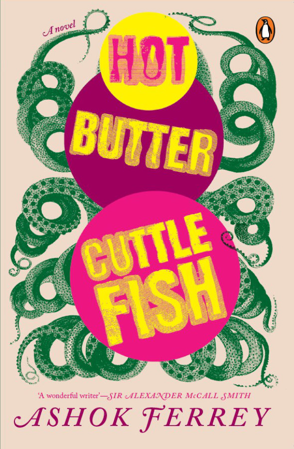 Book cover of Hot Butter Cuttlefish by Ashok Ferrey at Wild and the Sage, Galle, Sri Lanka