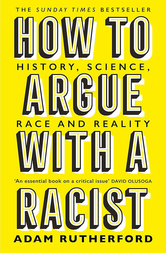 Book cover of How to Argue With a Racist by Adam Rutherford at Wild and the Sage, Galle, Sri Lanka