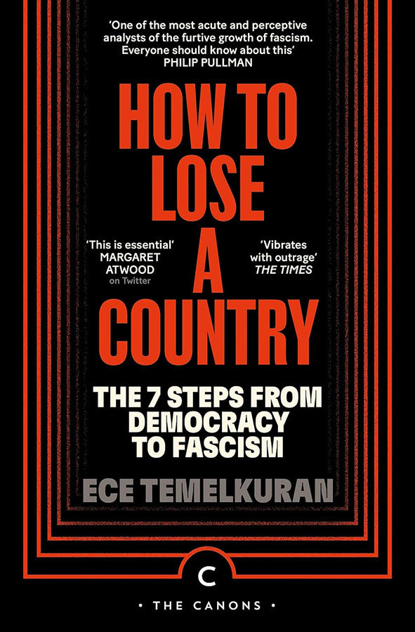 Book cover of How to Lose a Country: The 7 Steps from Democracy to Fascism by Ece Temelkuran at Wild and the Sage, Galle, Sri Lanka