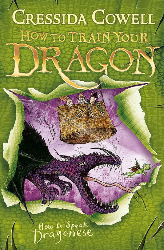 Book cover of How to Speak Dragonese by Cressida Cowell at Wild and the Sage, Galle, Sri Lanka