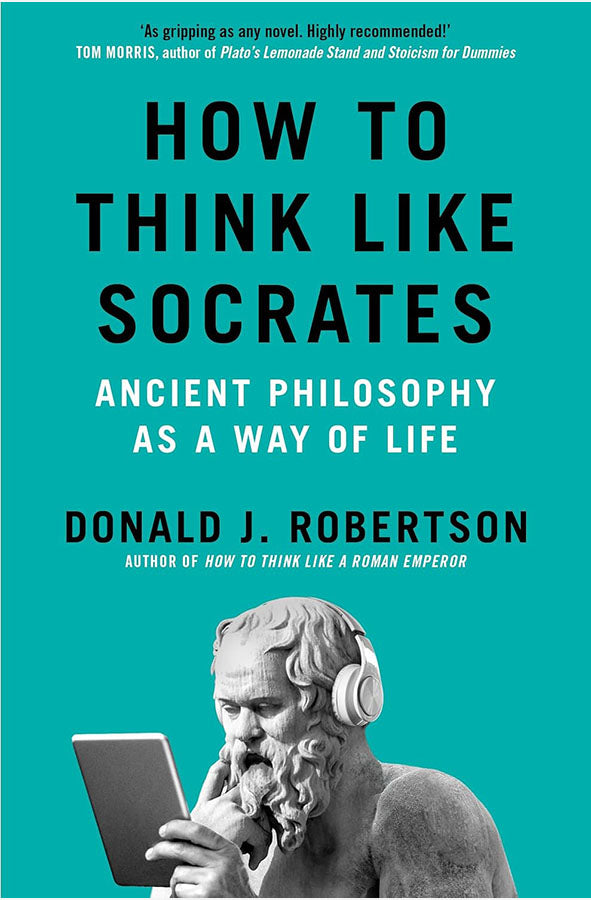 Book cover of How to Think Like Socrates by Donald J. Robertson at Wild and the Sage, Galle, Sri Lanka