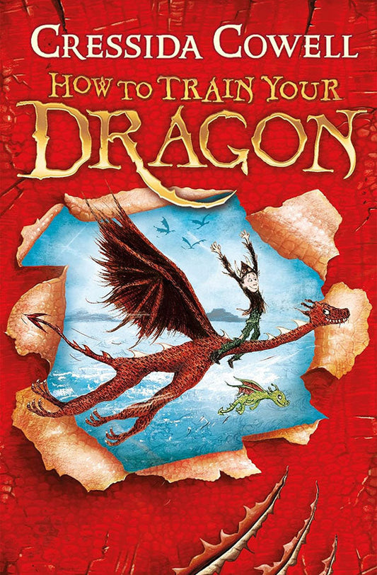 Book cover of How to Train Your Dragon by Cressida Cowell at Wild and the Sage, Galle, Sri Lanka